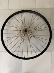 alloy 29 inch wheelset with shimano hubs