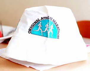 καπελλα  από τον μαραθώνιο 1996 γρηγορη Λαμπράκη
