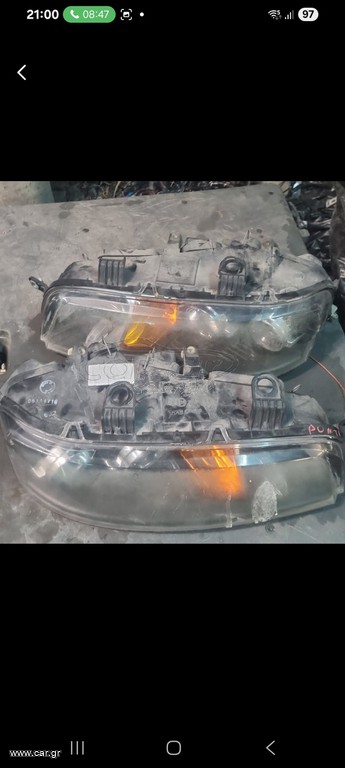 φανάρια εμπρός fiat punto 2002