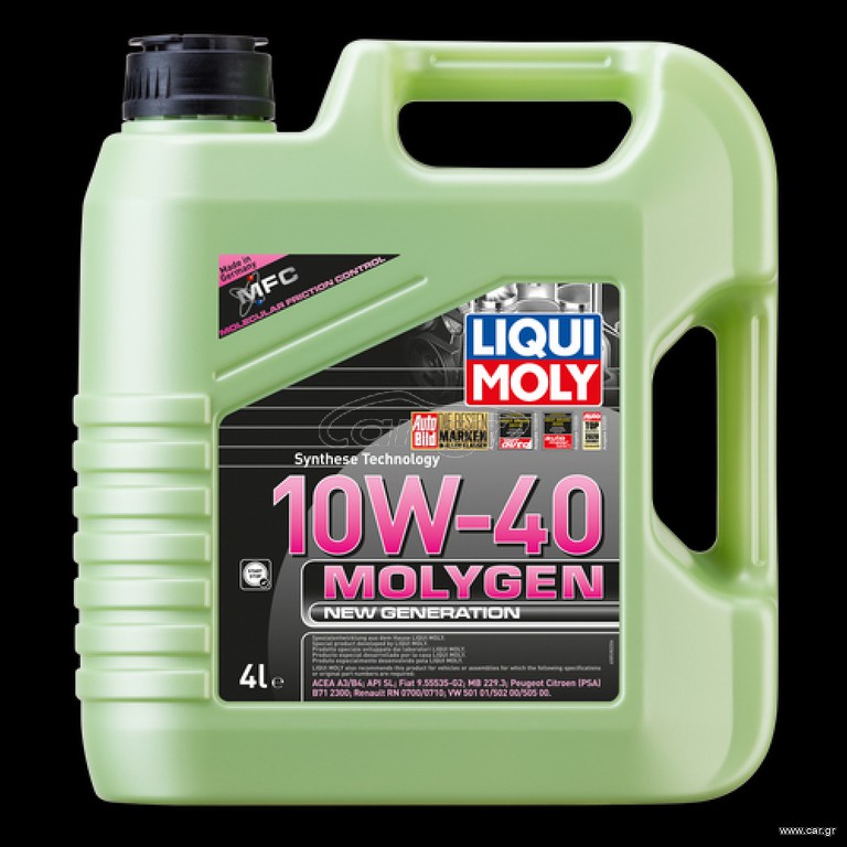 LIQUI MOLY 10W-40 MOLYGEN NEW GENERATION