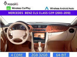 Mercedes Benz CLS Class C219 (2003-2010) Android οθόνη 9" 2+32GB Ασύρματο CarPlay & Aσύρματο Android Auto | GPS | EQ | WiFi