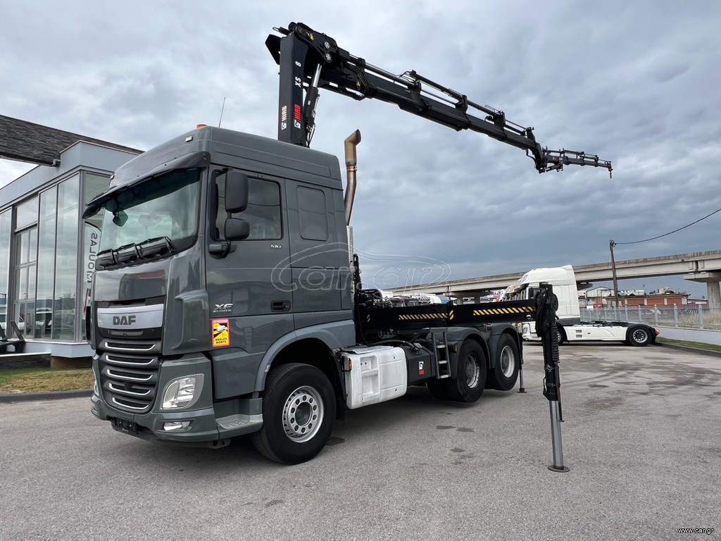 Γερανοί - Φορτηγά Με Γερανό DAF 2017 XF 510 EURO6 6x4 ΓΕΡΑΝΟΣ HIAB 288E-4 HIPRO + JIB70X