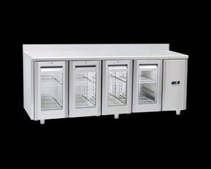 INOXWEB 2027-Πάγκος συντήρησης QRG 4200SG - GN 1/1 (ΑΠΟΜΑΚΡΥΣΜΕΝΗΣ ΣΥΝΔΕΣΗΣ REMOTE/ ΜΕ ΓΥΑΛΙΝΗ ΠΟΡΤΑ) CH-QRG 4200SG