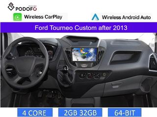 Ford Tourneo Custom μετά το 2013 οθόνη 9" Android 13 |2GB+32GB| Wireless CarPlay & Android Auto | GPS | EQ | WiFi
