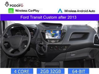 Ford Transit Custom μετά το 2013 οθόνη 9" Android 13 |2GB+32GB| Wireless CarPlay & Android Auto | GPS | EQ | WiFi