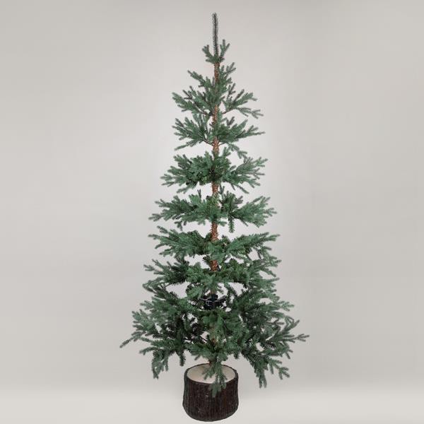 ΔΕΝΤΡΟ ΔΑΝΙΑ, PE KAI PVC, ΜΕ ΞΥΛΙΝΟ ΚΟΡΜΟ ΣΤΗ ΒΑΣΗ, 240cm Eurolamp 600-30644