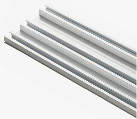 Import Hellas Δανίας Τριπλός Σιδηρόδρομος από Αλουμίνιο σε Λευκό Χρώμα 240εκ. 480865