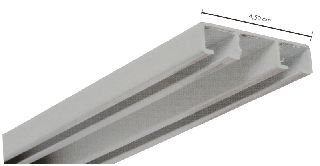 Import Hellas Δανίας Διπλός Σιδηρόδρομος από Αλουμίνιο σε Λευκό Χρώμα 160εκ. 480841