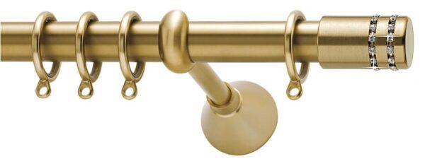 Viometale Μεταλλικό Κουρτινόξυλο Artistic Vega Riviere Φ25 Όρο Ματ