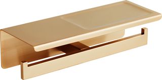 Χαρτοθήκη Διπλή Χρυσό Ματ Bronze Art Genesis 54V1-G1