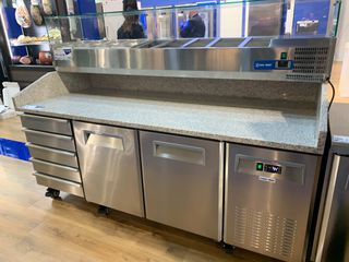 INOXWEB 2026-Πάγκος συντήρησης πίτσας QZ 26 για λαμαρίνες 600χ400 mm CH-QZ 26