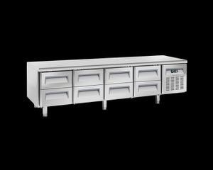 INOXWEB 2027-Ψυχόμενος πάγκος U-GN 4180 - GN 1/1 CH-U-GN 4180