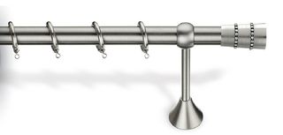 Κουρτινόβεργα νίκελ ματ Φ25 7042 Viobrass