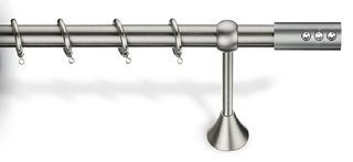 Κουρτινόβεργα νίκελ ματ Φ25 7011 Viobrass