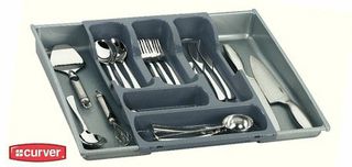 Κουταλοθήκη πτυσσόμενη πλαστική Π 30-50cm Χ Β 42cm 159605