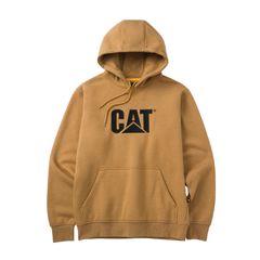 Μπλούζα Φούτερ CAT Trademark Bronze με Κουκούλα | Βαρύ Fleece 360GSM | Μέγεθος S
