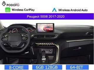 Peugeot 5008 (2017-2020) Android 13 Οθόνη 9" | 6GB RAM +128GB ROM | Ασύρματο CarPlay & Aσύρματο Android Auto | GPS | WiFi | DSP