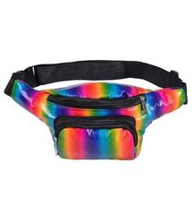 Sparkly Rainbow Bumbag Front Pocket