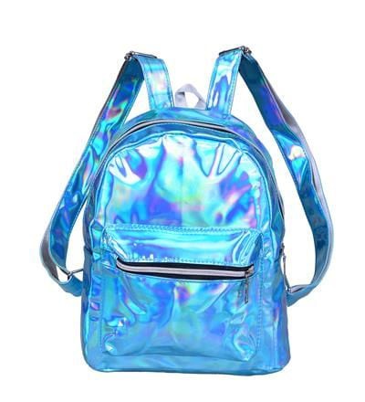 turquoise Holographic Backpack