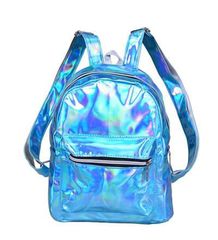 turquoise Holographic Backpack