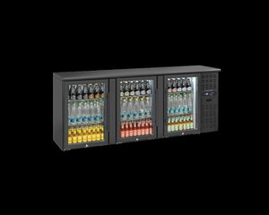 INOXWEB 2026-BACK BAR QBG 300 με τρεις γυάλινες ανοιγόμενες πόρτες CH-QBG 300