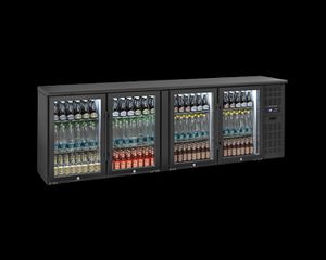 INOXWEB 2026-BACK BAR QBG 400 με 4 γυάλινες ανοιγόμενες πόρτες CH-QBG 400
