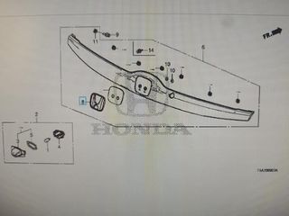 HONDA CR-V, HR-V, JAZZ, ZR-V ------ "15-"25 ΠΙΣΩ ΕΜΒΛΗΜΑ (H)-thumb-2