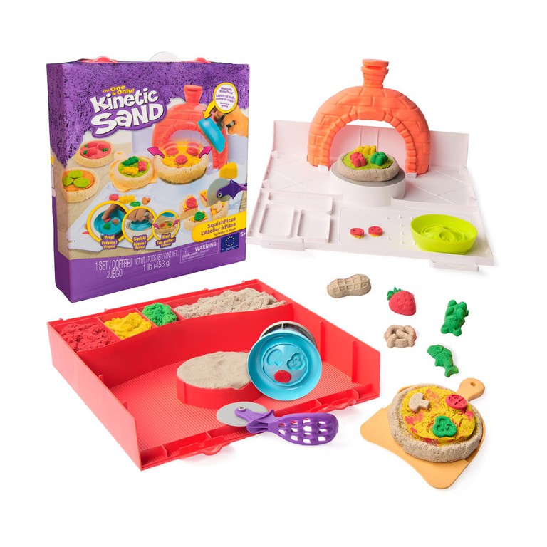 Spin Master Kinetic Sand: Squish Pizza Set (6072551)
