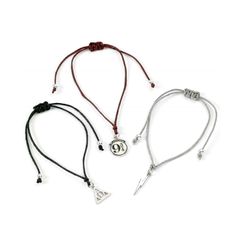Carat Shop Harry Potter - Deathly Hallows Friendship Bracelet Set Multi (HPFB0450)