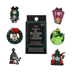 Loungefly: Walt Disney - Nightmare Before Christmas Seasonal Blind Box Enamel Pins