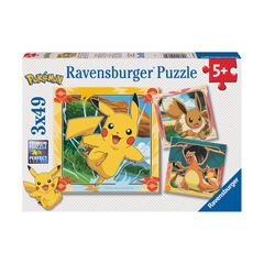 Ravensburger Puzzle: Pokemon - Pikachu, Charizard and Eevee! (3x49 pcs) (12004062)