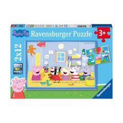 Ravensburger Puzzle: Peppa Pig - Peppa's Adventures (2x12pcs) (5574)