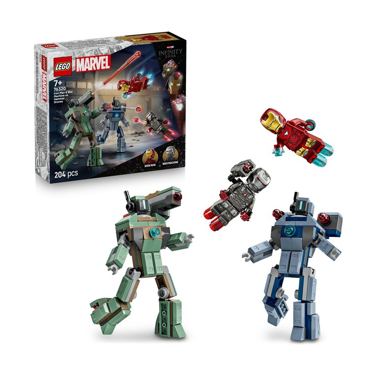 LEGO(R) Marvel: Iron Man & War Machine vs. Hammer Drones (76320)