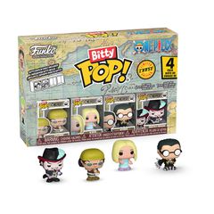 Funko Bitty Pop! 4-Pack: One Piece - Usopp, Kaya, Kuro, Bitty Pop! Chase Vinyl Figures