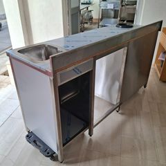 Πόστο καφέ 180*60,5*90/100 εκ, με τρύπα ακαθάρτων, 1 γούρνα 29*35*18 εκ & θέση για ψυγείο. ΠΡΟΣΦΟΡΑ! Ποιότητα & Τιμή Stockinox-thumb-13