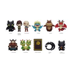 Monogram: How To Train Your Dragon (2025 Movie) (Blind Bag/Random) 3D Foam Bag Clips Figures (76020)