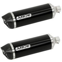 ARROW EXHAUST ALUMINIUM DARK RACE-TECH CARBON END CAP KTM 990 ADVENTURE '06-'14