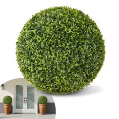 Τεχνητή μπάλα VEVOR Topiary, μπάλες φυτών ψεύτικου πυξαριού 584 χιλιοστών, ψεύτικο μεταξωτό δέντρο που μοιάζει με αληθινό, εύκολη συναρμολόγηση για διακόσμηση μπροστινής βεράντας, εξωτερικού χώρου, αυ