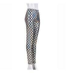 Silver scale leggings