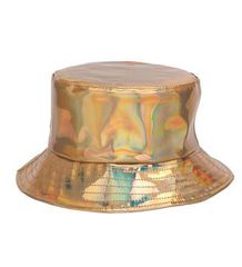 Gold Holographic PVC Sun Hat