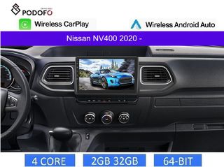 Nissan NV 400 (2020-) Android οθόνη 9" 2+32GB Ασύρματο CarPlay & Aσύρματο Android Auto | GPS | EQ | WiFi