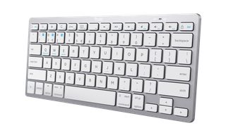 Trust TR-24651 Nado Ασύρματο Bluetooth Πληκτρολόγιο Αγγλικό US Ασημί
