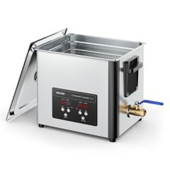 VEVOR 10L Υπερήχων Καθαριστικό, Επαγγελματικό Υπερήχων Καθαριστικό με Καλάθι Καθαρισμού & Ψηφιακή Οθόνη, Ανοξείδωτο Ατσάλι 180W 40kHz Καθαριστικό για Ρολόγια, Ξυράφια, Κοσμήματα, Νομίσματα και Άλλα