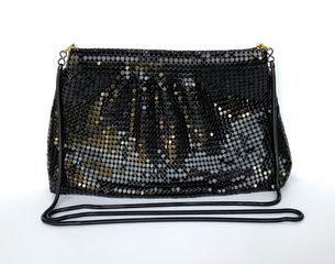 Βραδυνή Μαύρη Τσάντα με Παγιέτες - Ladies Black Sequin Evening Dress Handbag with Paillettes - Χρειάζεται Επισκευή !