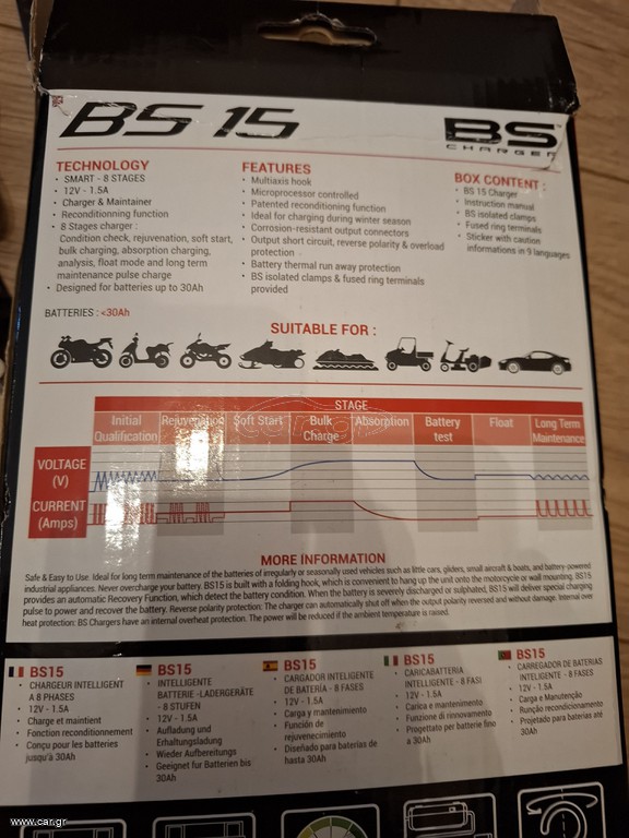 BS 15 battery charger