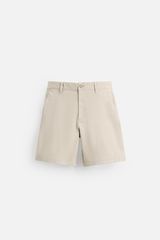 Βερμούδα Regular Fit Μπεζ Μέγεθος 42-thumb-2