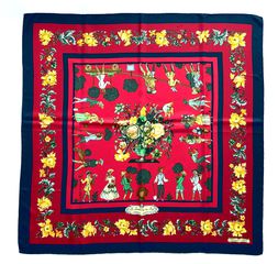 Vintage Silk Scarf / Φουλάρι HERMES Carré 90 ‘Les Jardiniers du Roy’ by Maurice Tranchant Vintage
