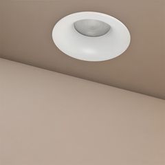 Χωνευτό Φωτιστικό Downlight Σποτ Μπάνιου για Λάμπα MR16 με Ντουί GU10 AC 220-240V Αδιάβροχο IP65 - Λευκό Ματ - Μ8.5 x Π8.5 x Υ3.5cm / Q7.5cm