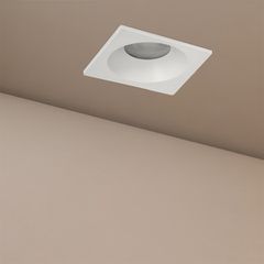 Χωνευτό Φωτιστικό Downlight Σποτ Μπάνιου για Λάμπα MR16 με Ντουί GU10 AC 220-240V Αδιάβροχο IP65 - Λευκό Ματ - Μ8.5 x Π8.5 x Υ4.4cm / Q7.5cm x 7.5cm