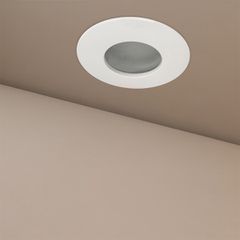 Χωνευτό Φωτιστικό Downlight Σποτ Μπάνιου για Λάμπα MR16 με Ντουί GU10 AC 220-240V Αδιάβροχο IP65 - Λευκό Ματ - Μ8.5 x Π8.5 x Υ4.2cm / Q7.5cm
